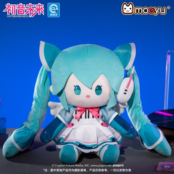 Vocaloid Miku Luka Rin Moeyu Miku Merch Synthwave Wings Series Cute Sitting Plush Doll